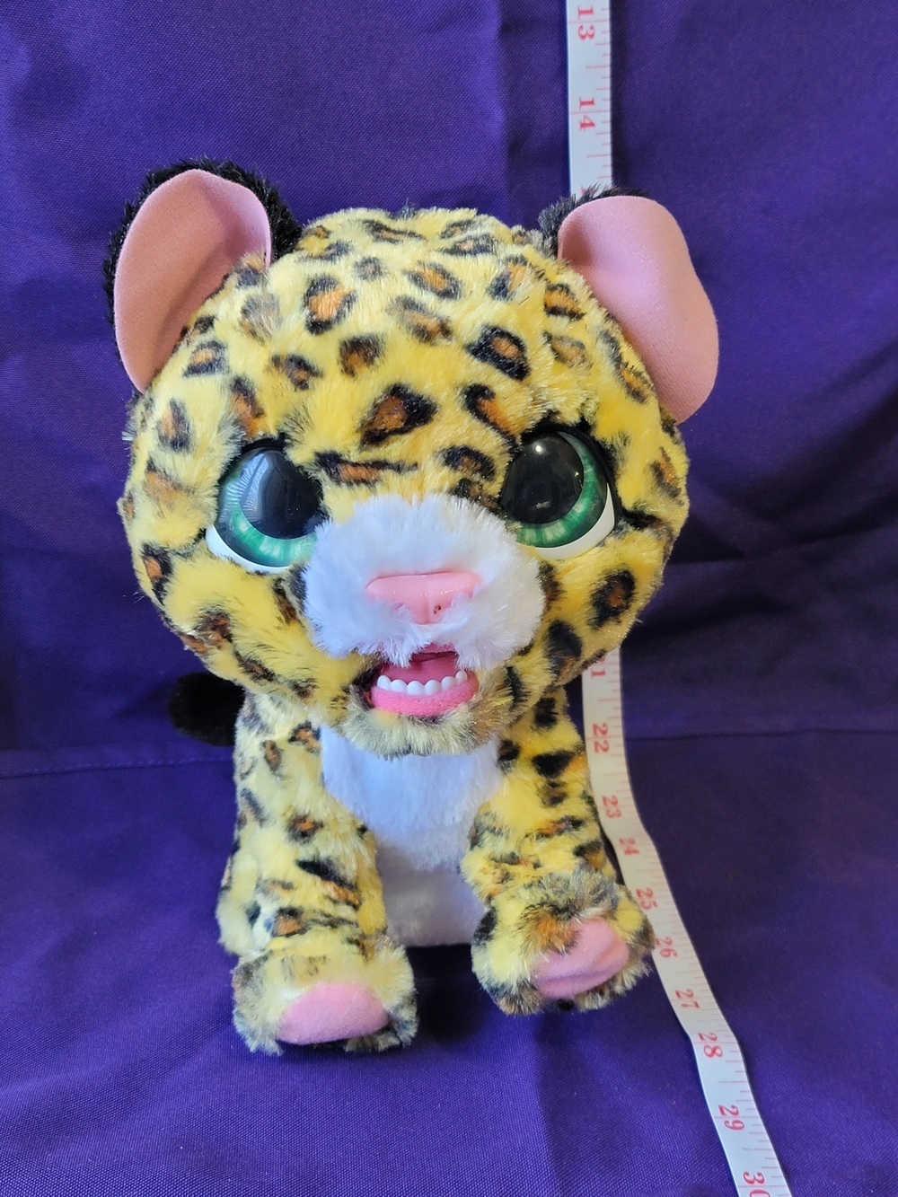 FurReal FRIENDS Plush Leopard Stuffed Toy - Yellow. Working